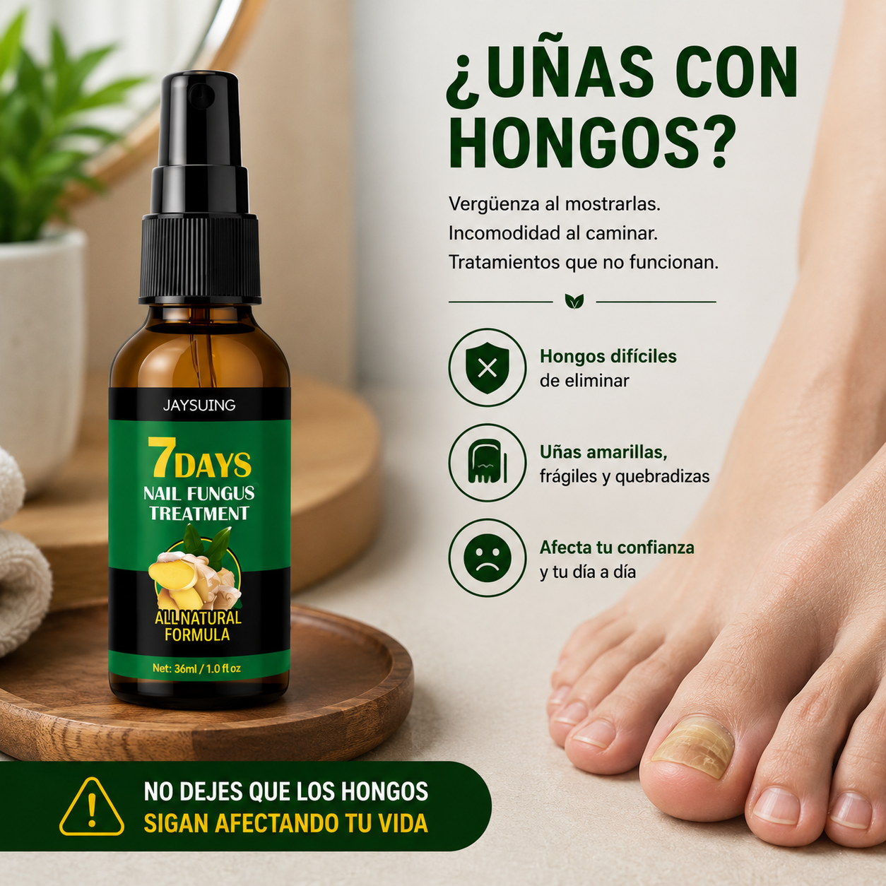 Tratamiento para uñas JAYSUING ™- Con tecnología NailBoost 4K que recupera tus uñas en 7 Dias