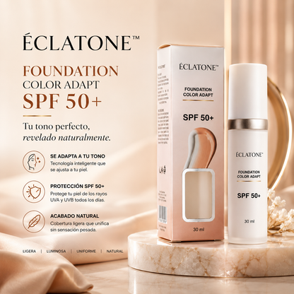 ¡Nueva! ÉCLATONE™ Color Adapt SPF 50+ - La base magica que encuentra tu tono