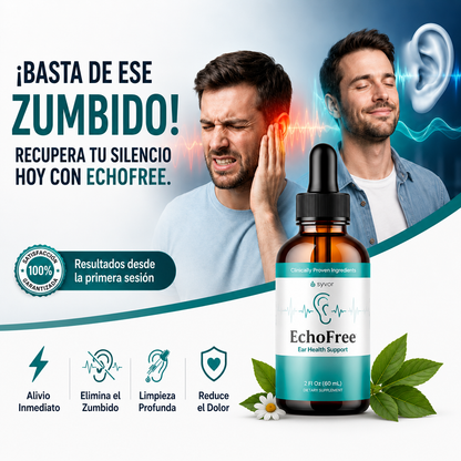 ECHOFREE Pro - Disfruta cada Sonido Fórmula líquida fácil de usar.