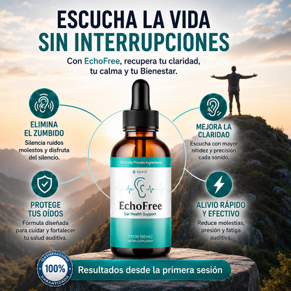 ECHOFREE Pro - Disfruta cada Sonido Fórmula líquida fácil de usar.