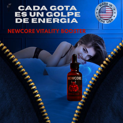 ¡NUEVAS! Gotas NewCore Vitality Booster™ - No vas a recibir un frasco de gomas genericas, vas  a recibir el Sistema de Entrega Directa NewCore.