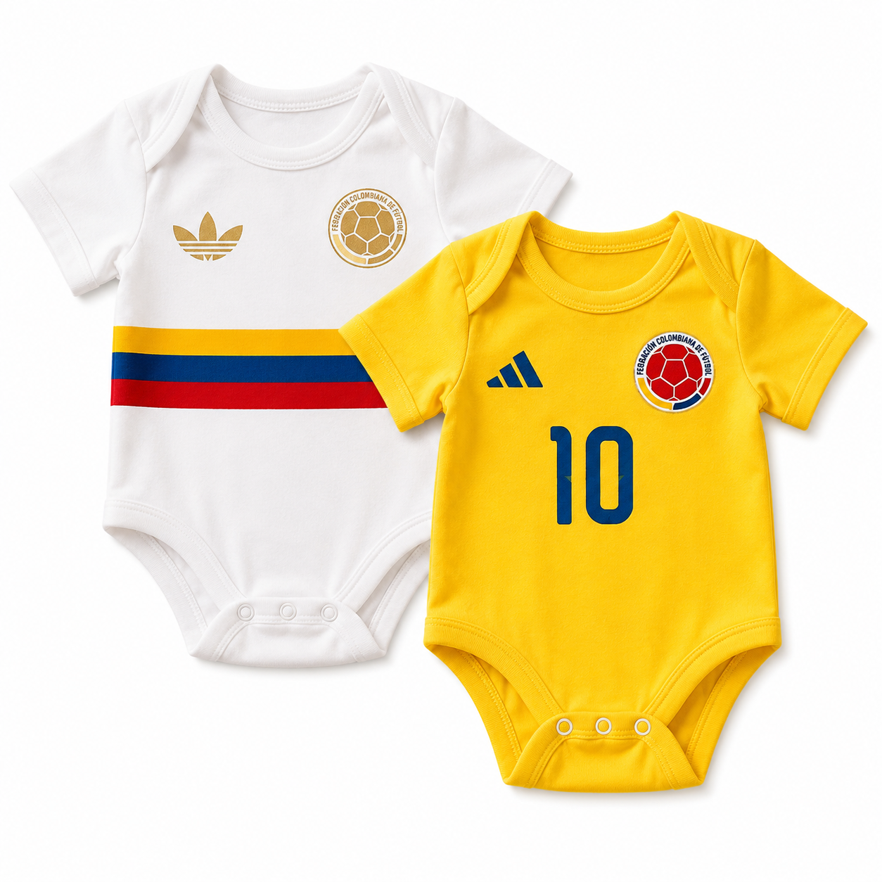 Body Mi Primer Mundial blanco y amarillo